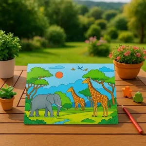 500 Animal Coloring Page Prompts Pack