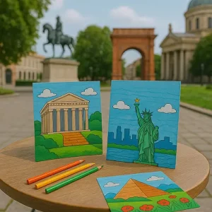 500 Cultural & Historical Coloring Page Prompts Pack