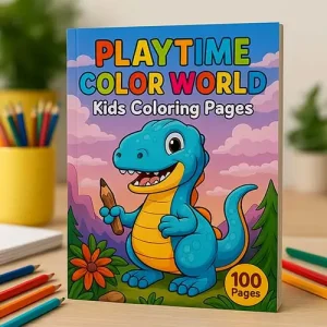 500 Kids and Educational Coloring Page Prompts Pack